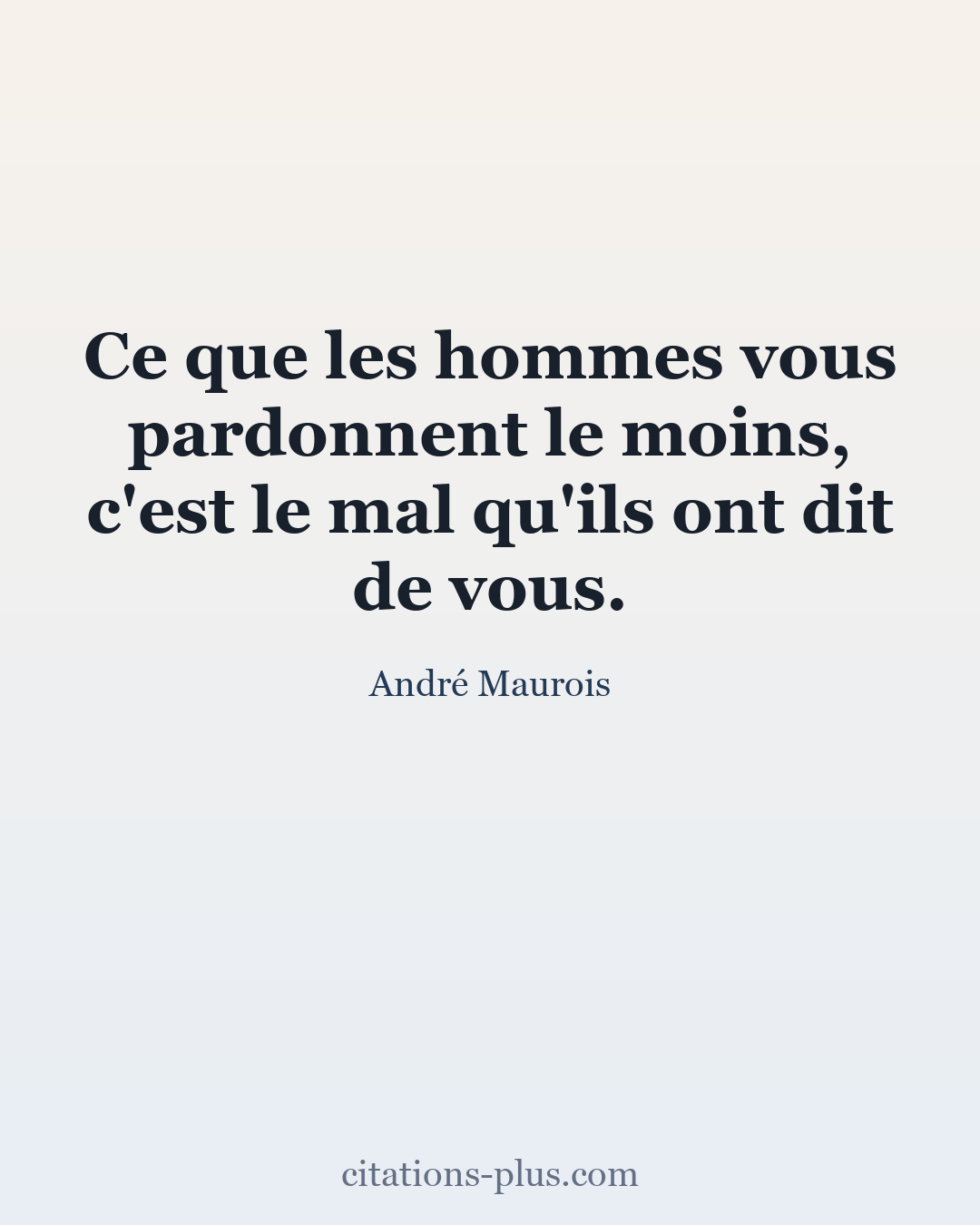 Carte Premium clair — André Maurois