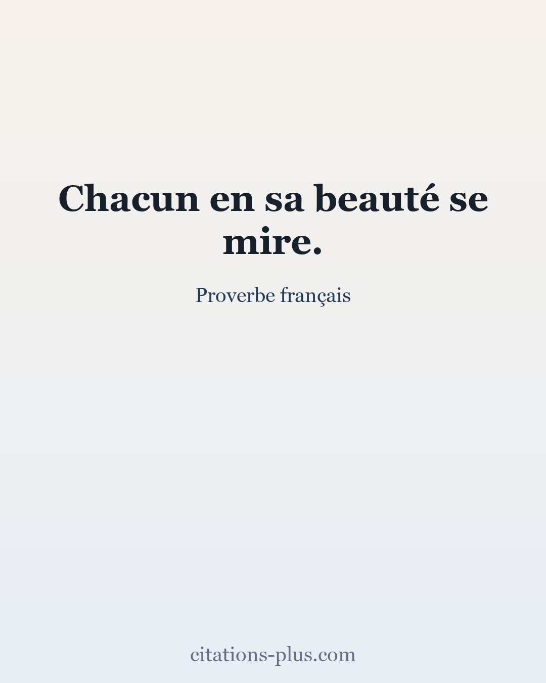 Carte Premium clair — Proverbe français