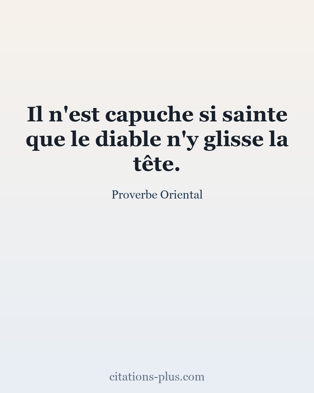 Carte Premium clair — Proverbes orientaux