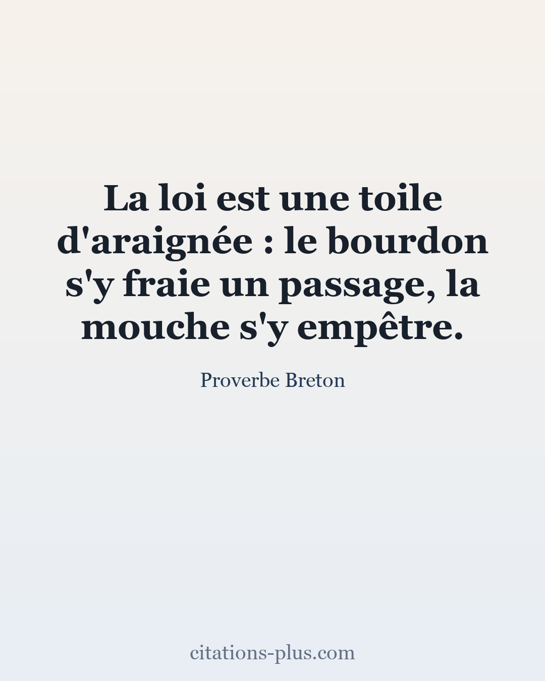 Carte Premium clair — Proverbe Breton