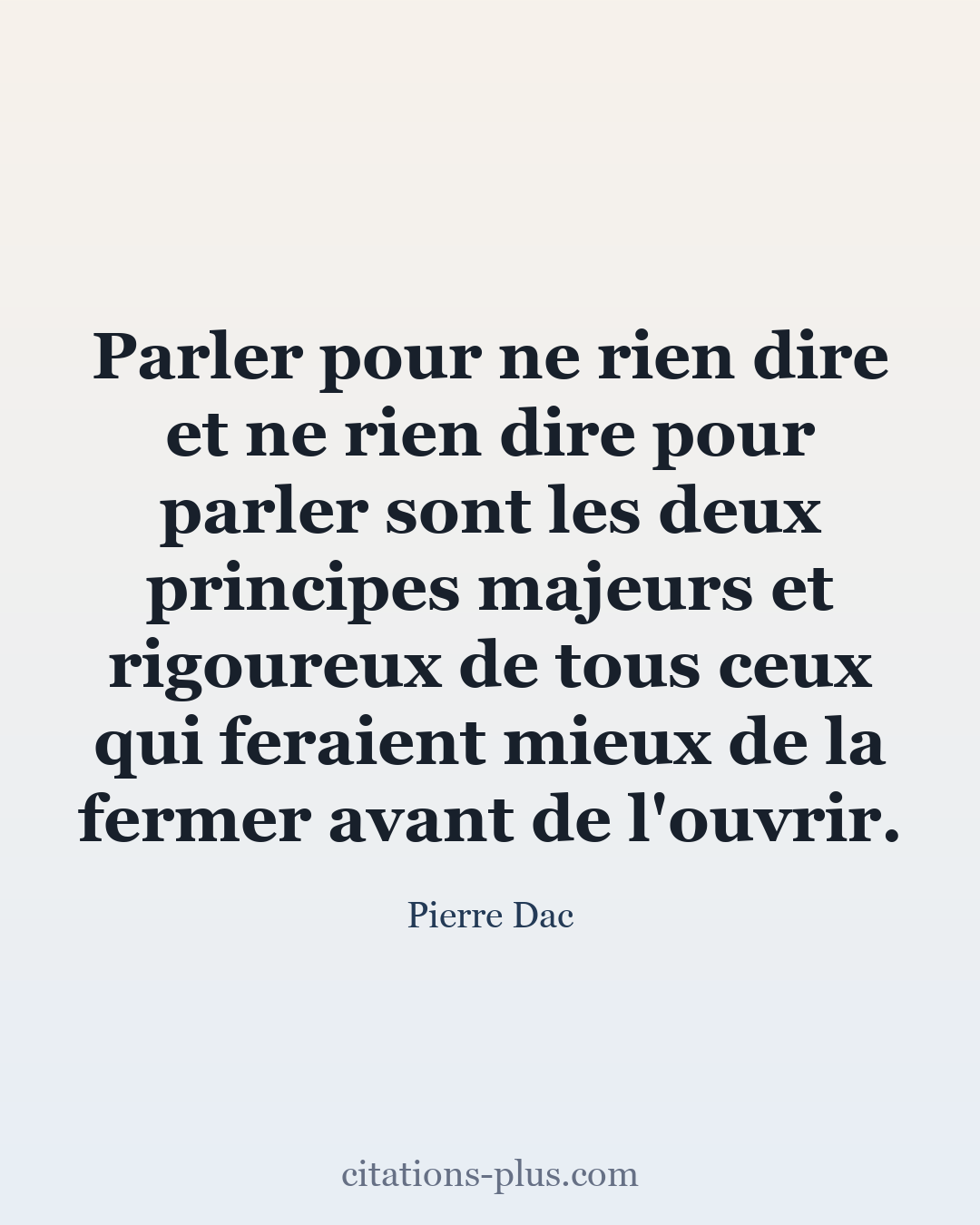 Carte Premium clair — Pierre Dac