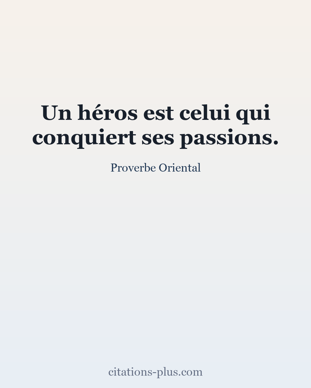 Carte Premium clair — Proverbes orientaux