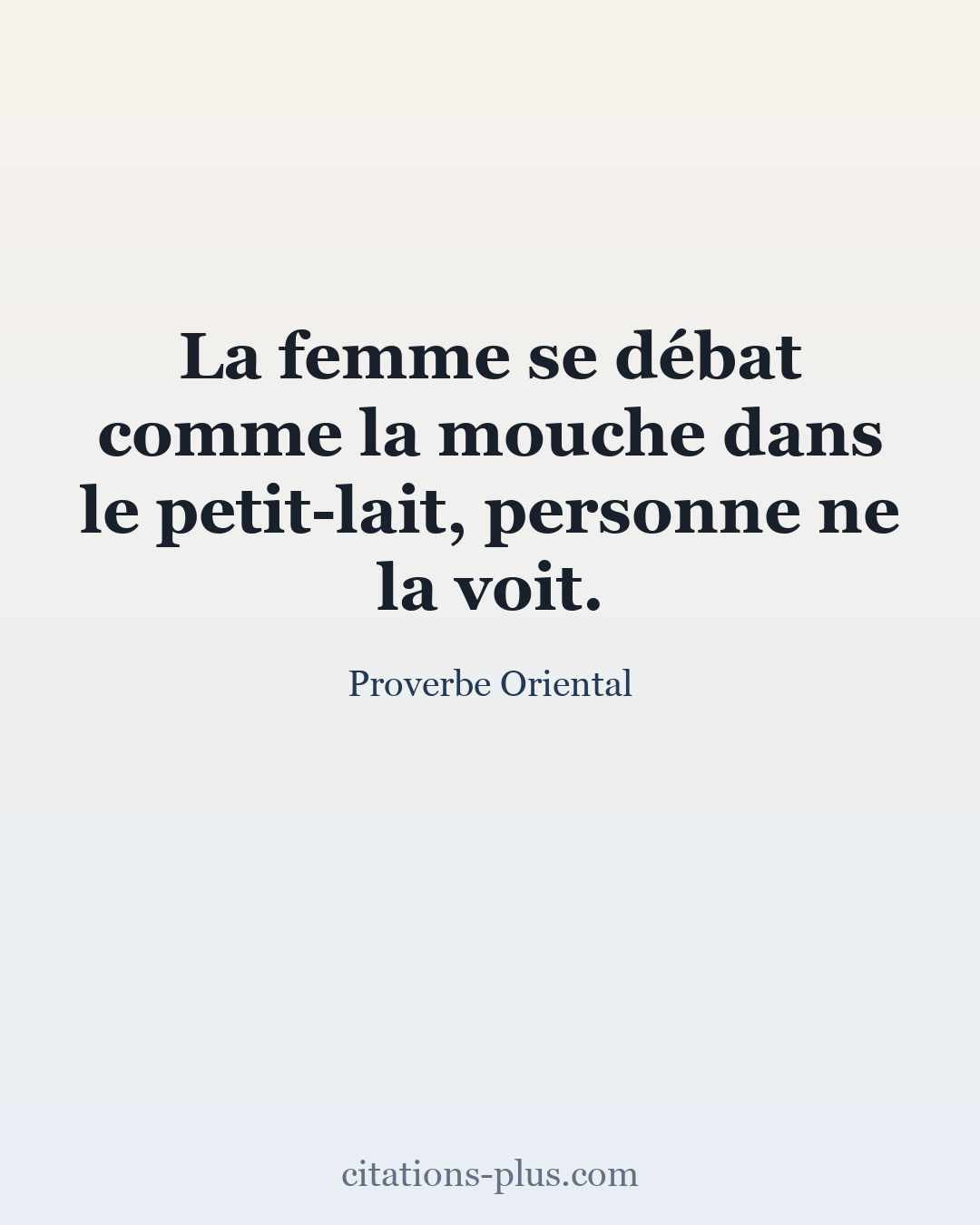 Carte Premium clair — Proverbes orientaux