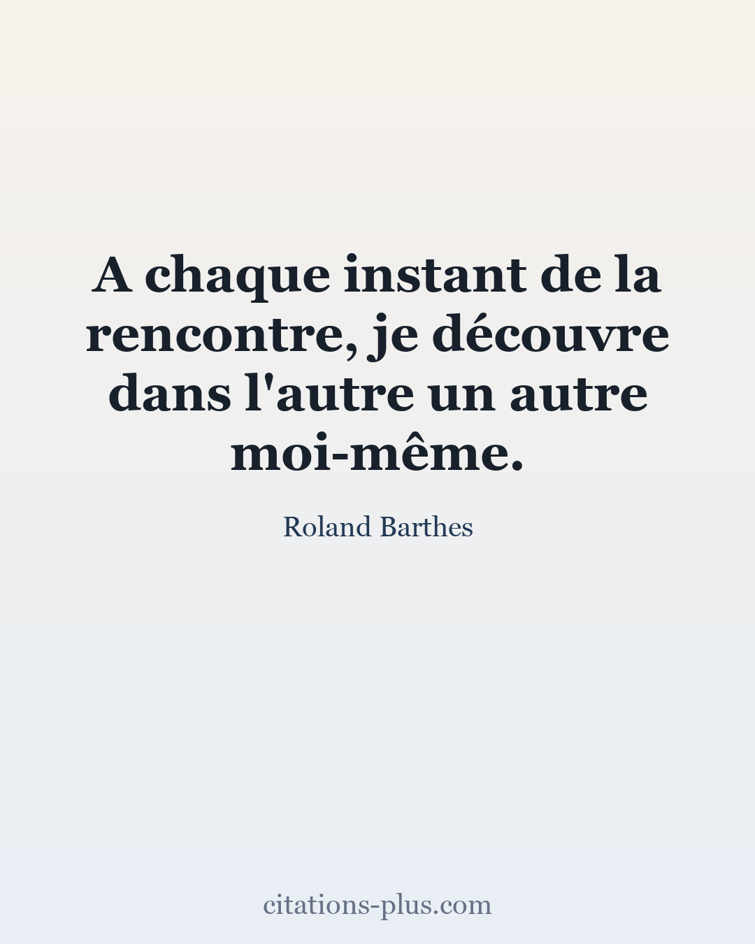 Carte Premium clair — Roland Barthes
