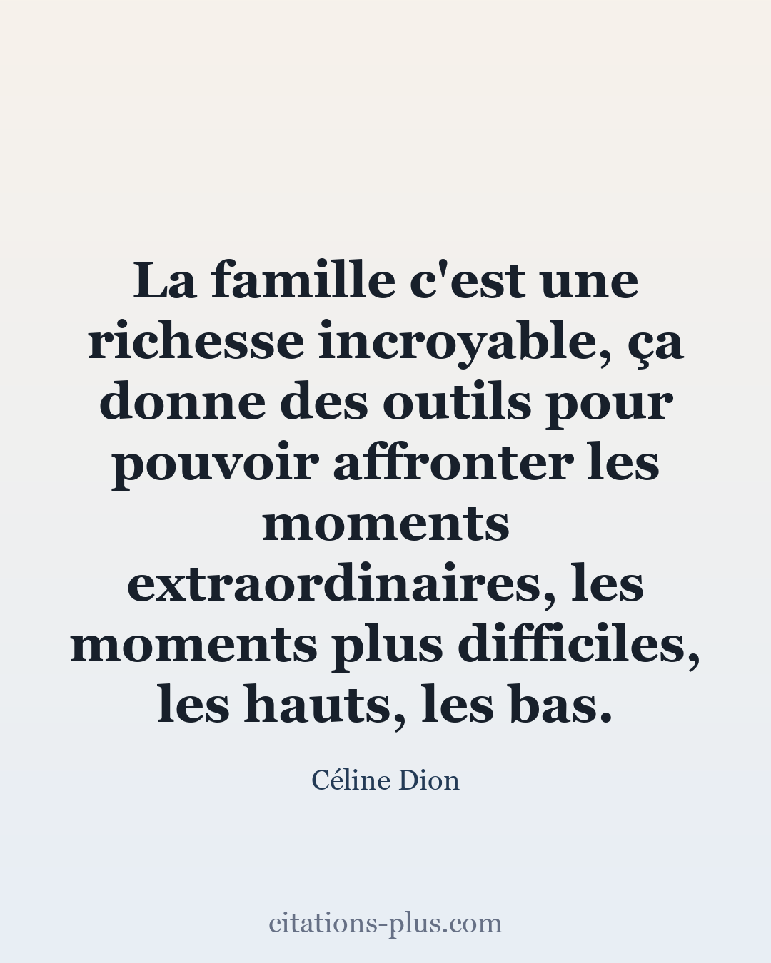 Carte Premium clair — Céline Dion