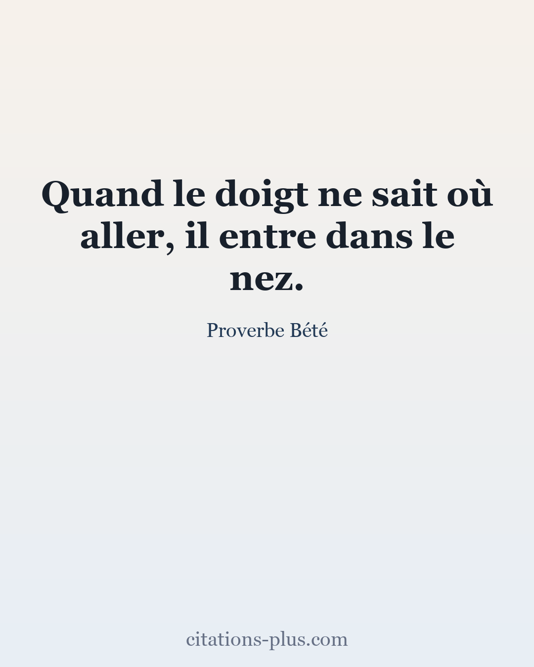 Carte Premium clair — Proverbe Bété