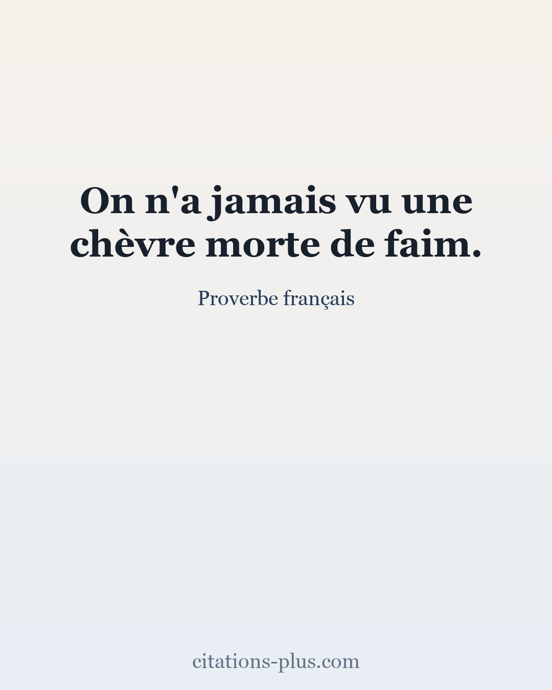 Carte Premium clair — Proverbe français