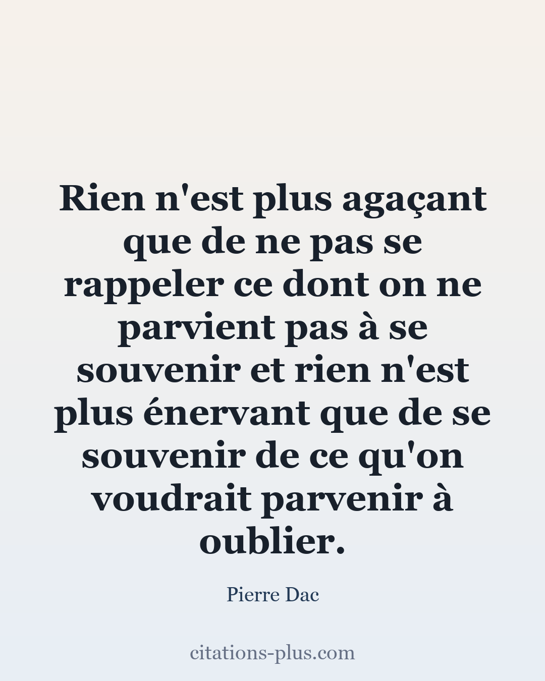Carte Premium clair — Pierre Dac