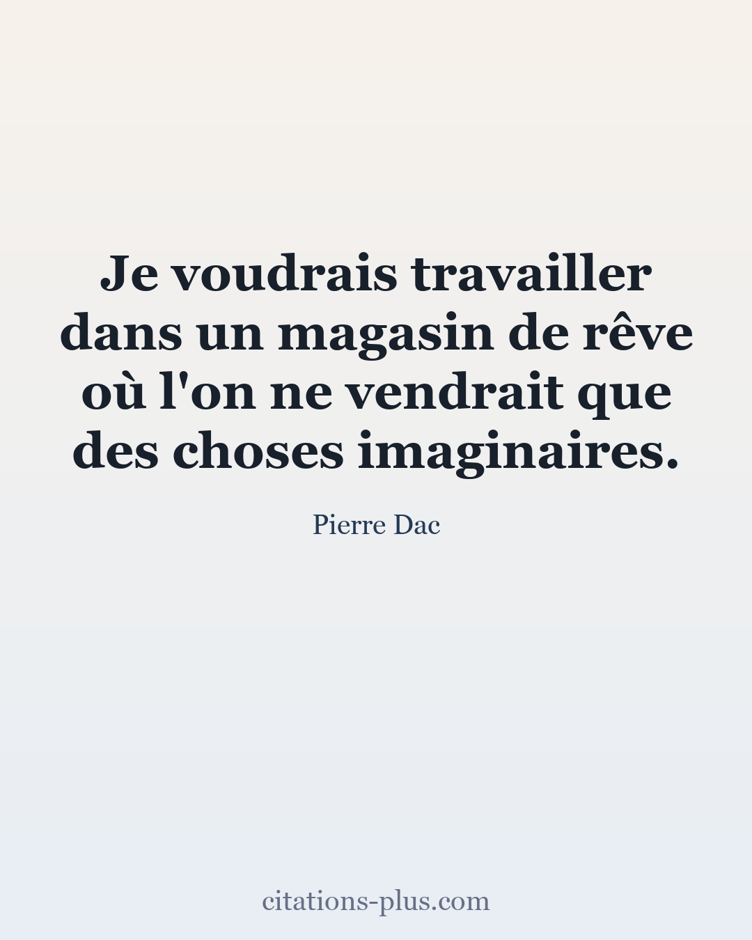 Carte Premium clair — Pierre Dac