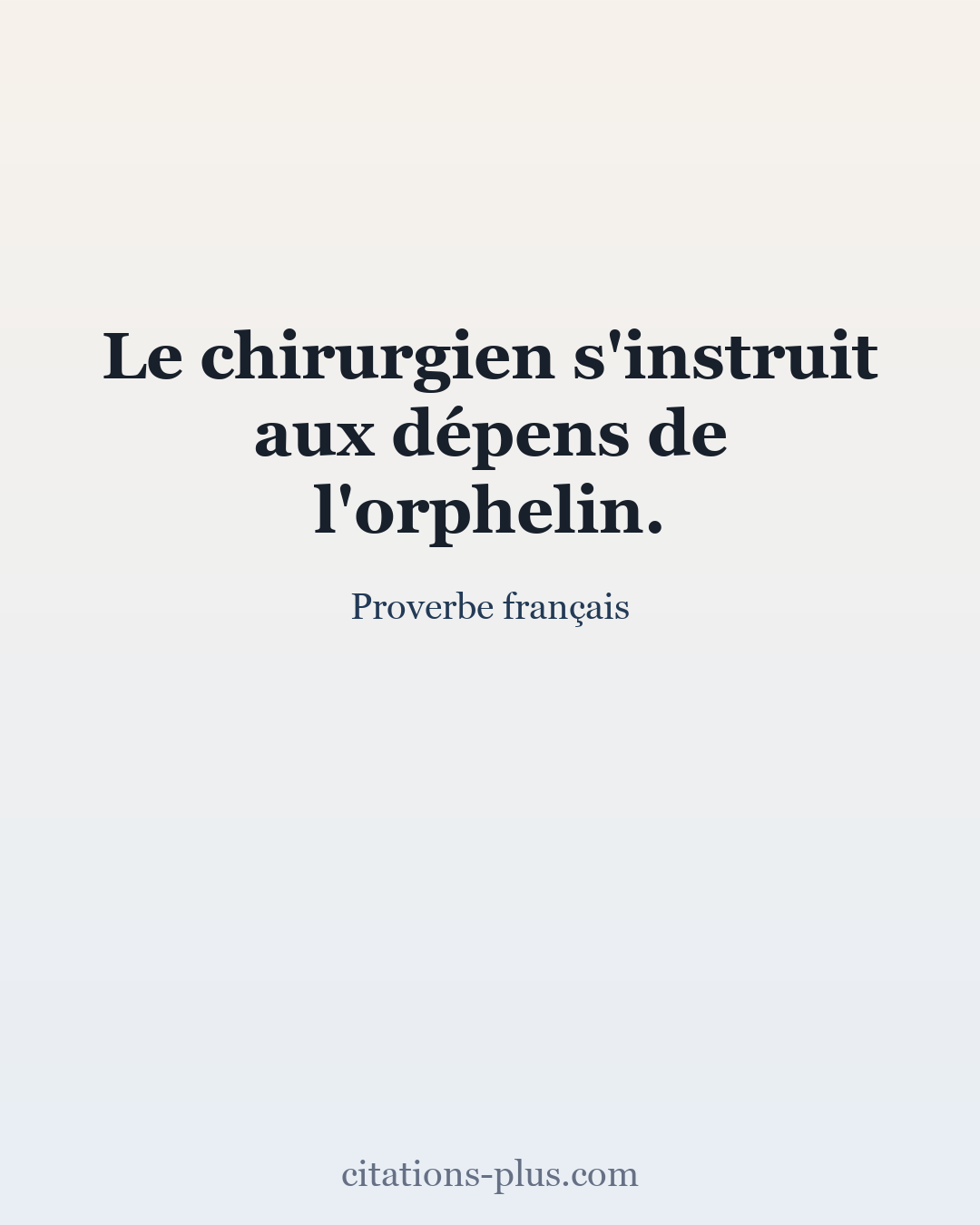 Carte Premium clair — Proverbe français