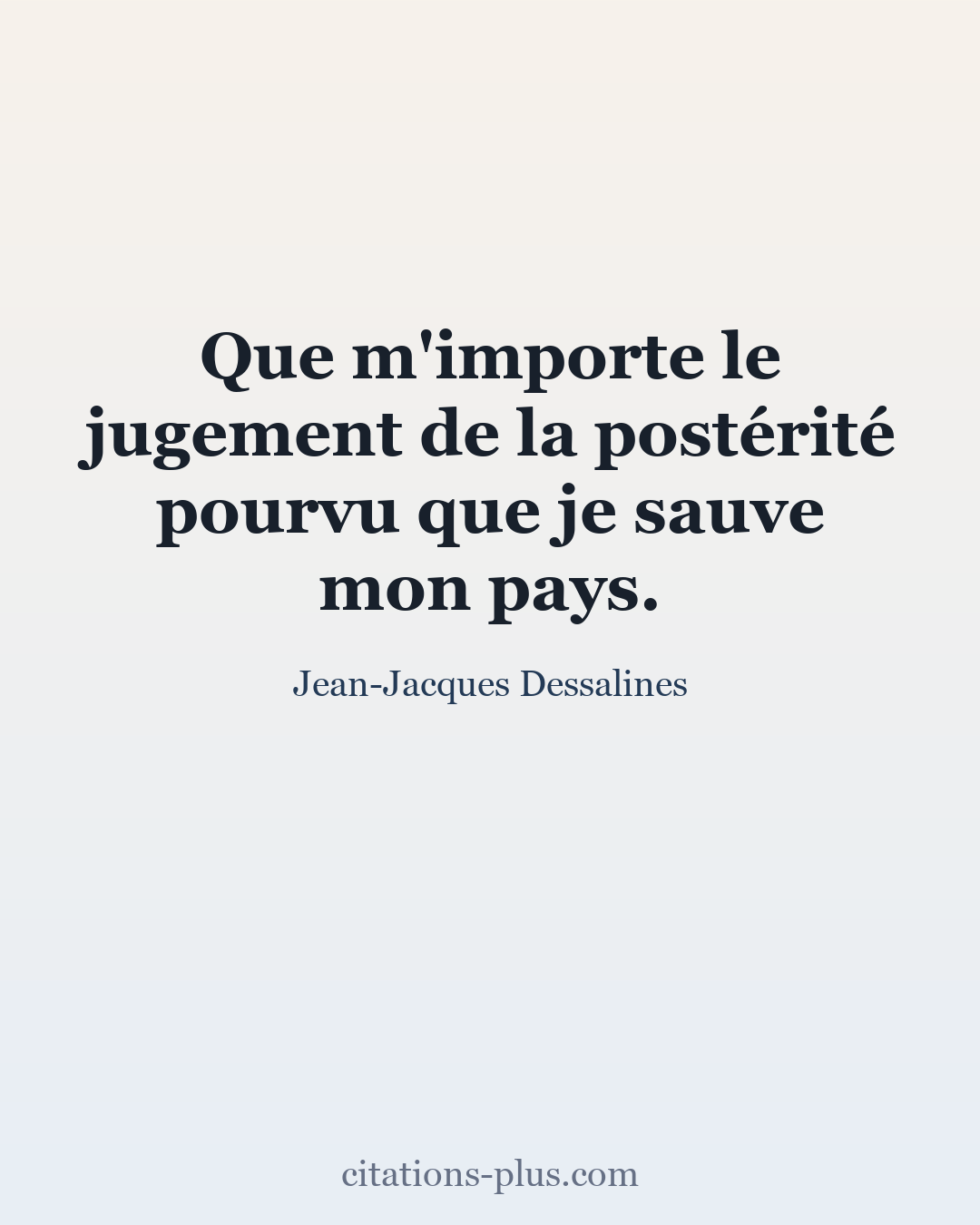 Carte Premium clair — Jean-Jacques Dessalines