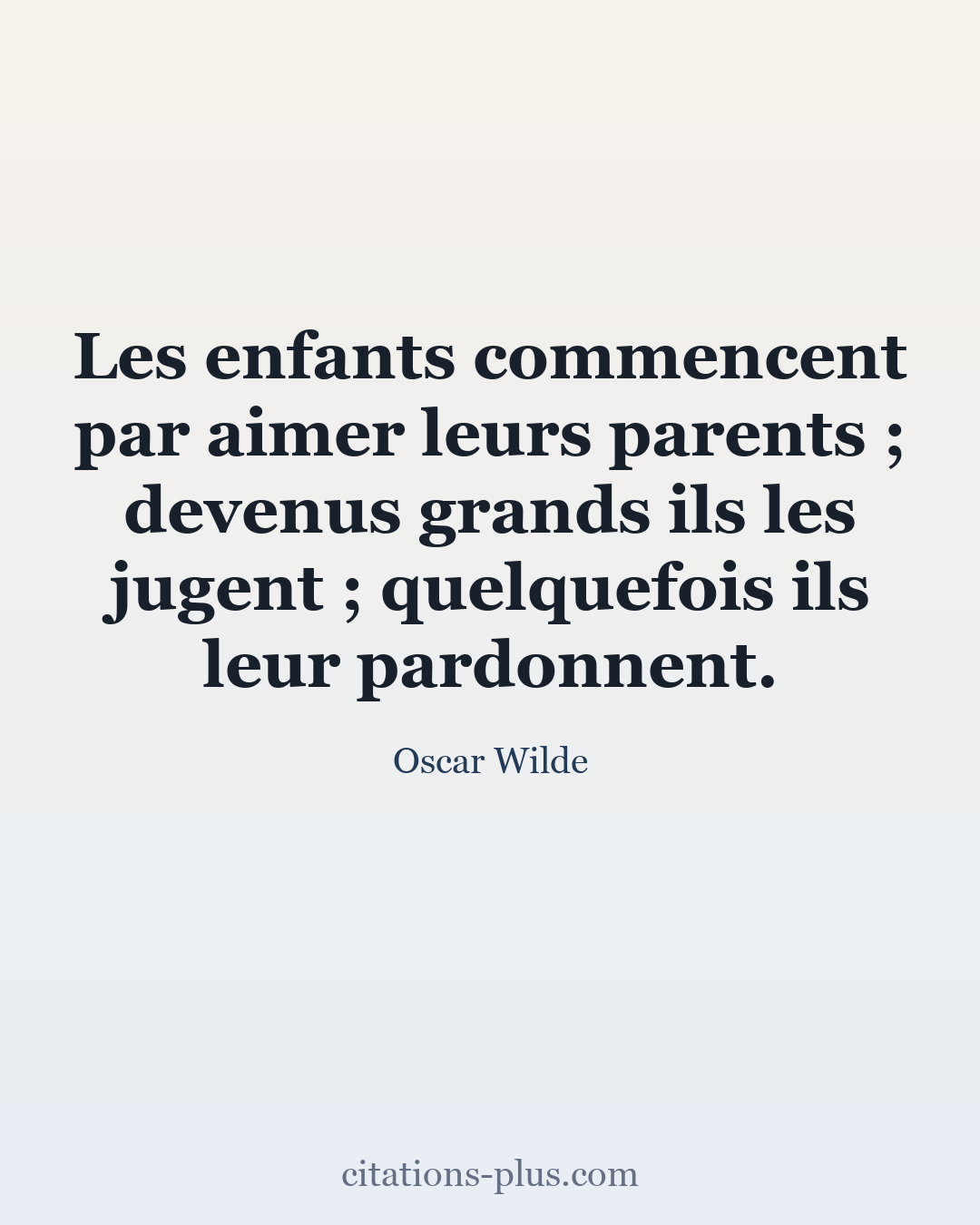 Carte Premium clair — Oscar Wilde