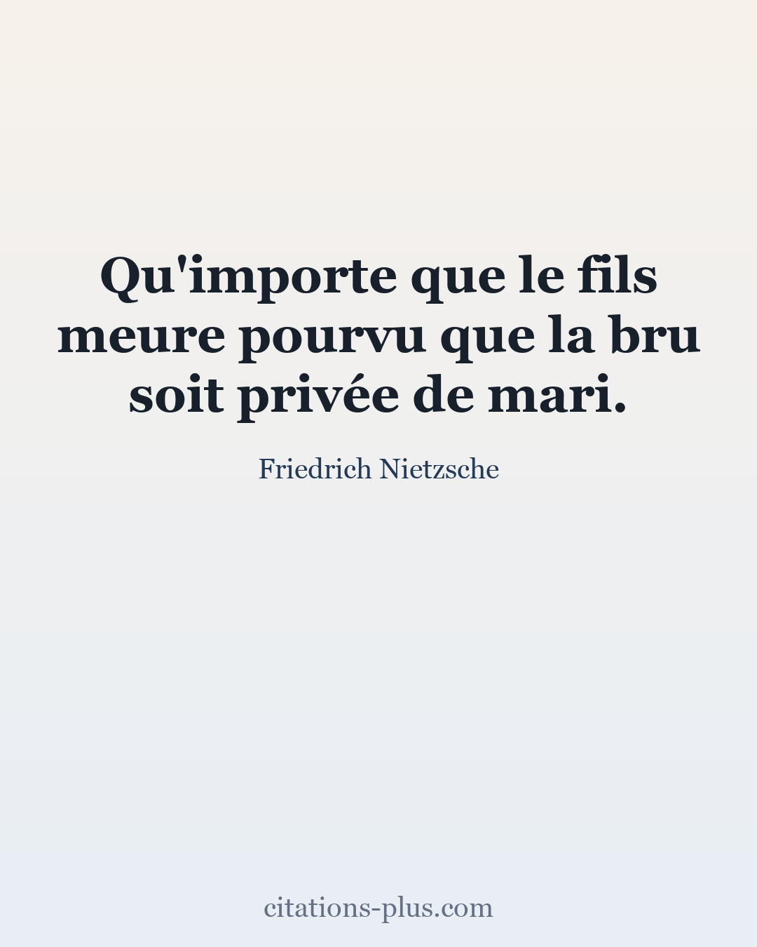 Carte Premium clair — Friedrich Nietzsche