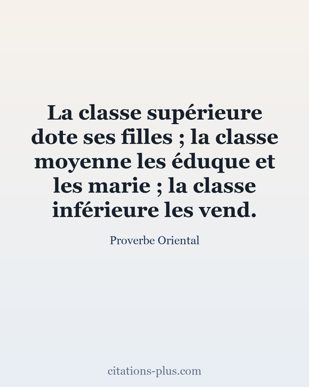 Carte Premium clair — Proverbes orientaux