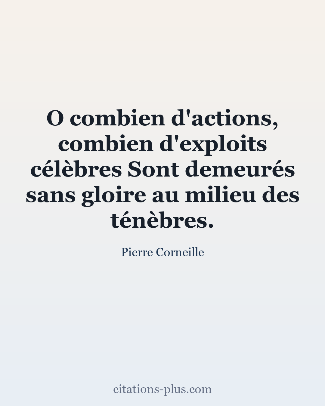 Carte Premium clair — Pierre Corneille