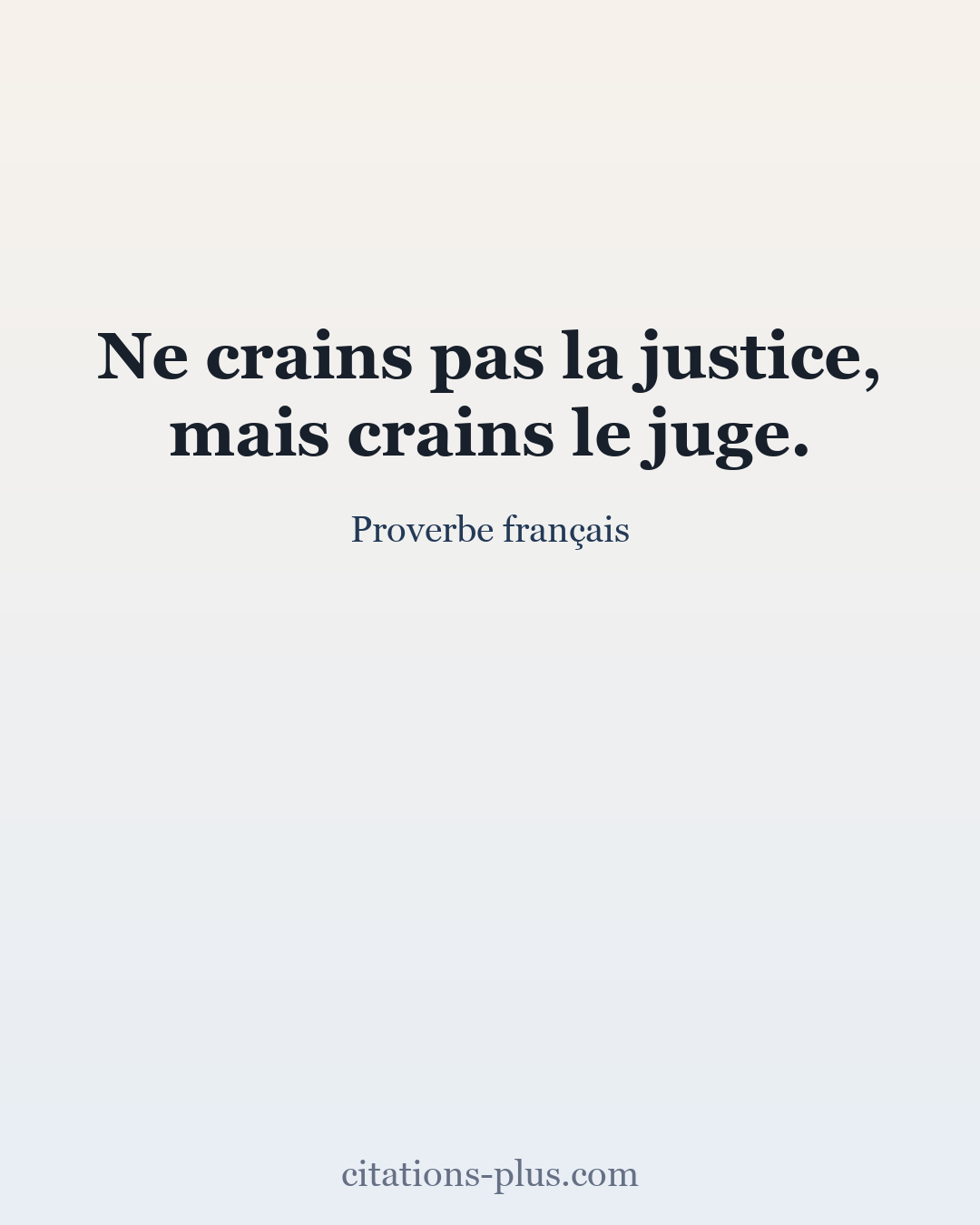 Carte Premium clair — Proverbe français