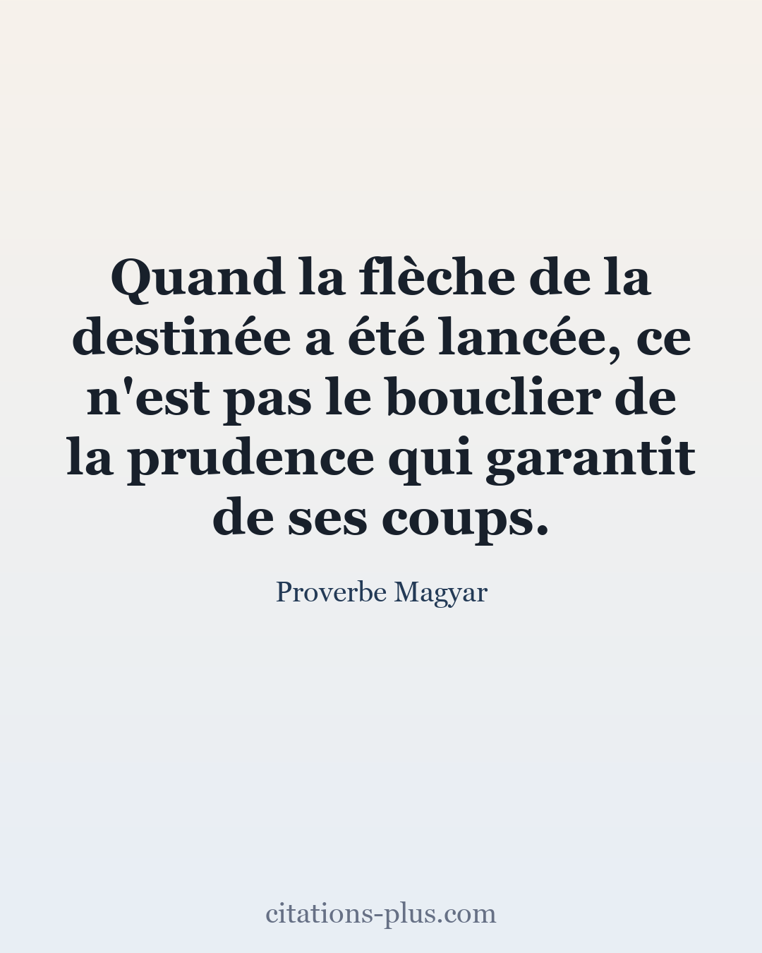 Carte Premium clair — Proverbe Magyar