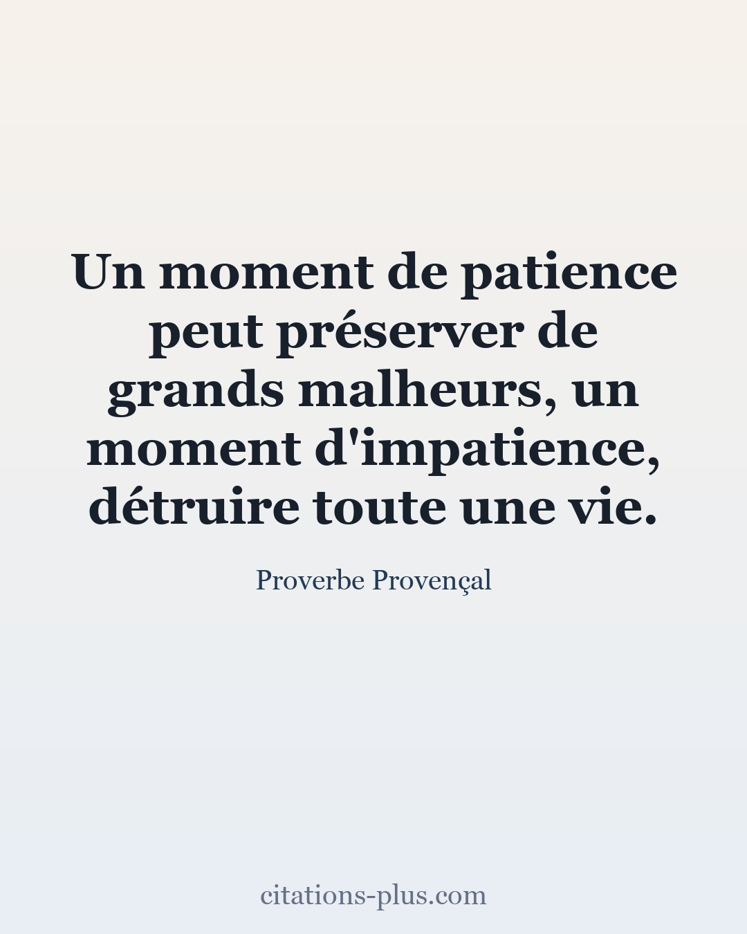 Carte Premium clair — Proverbe chinois