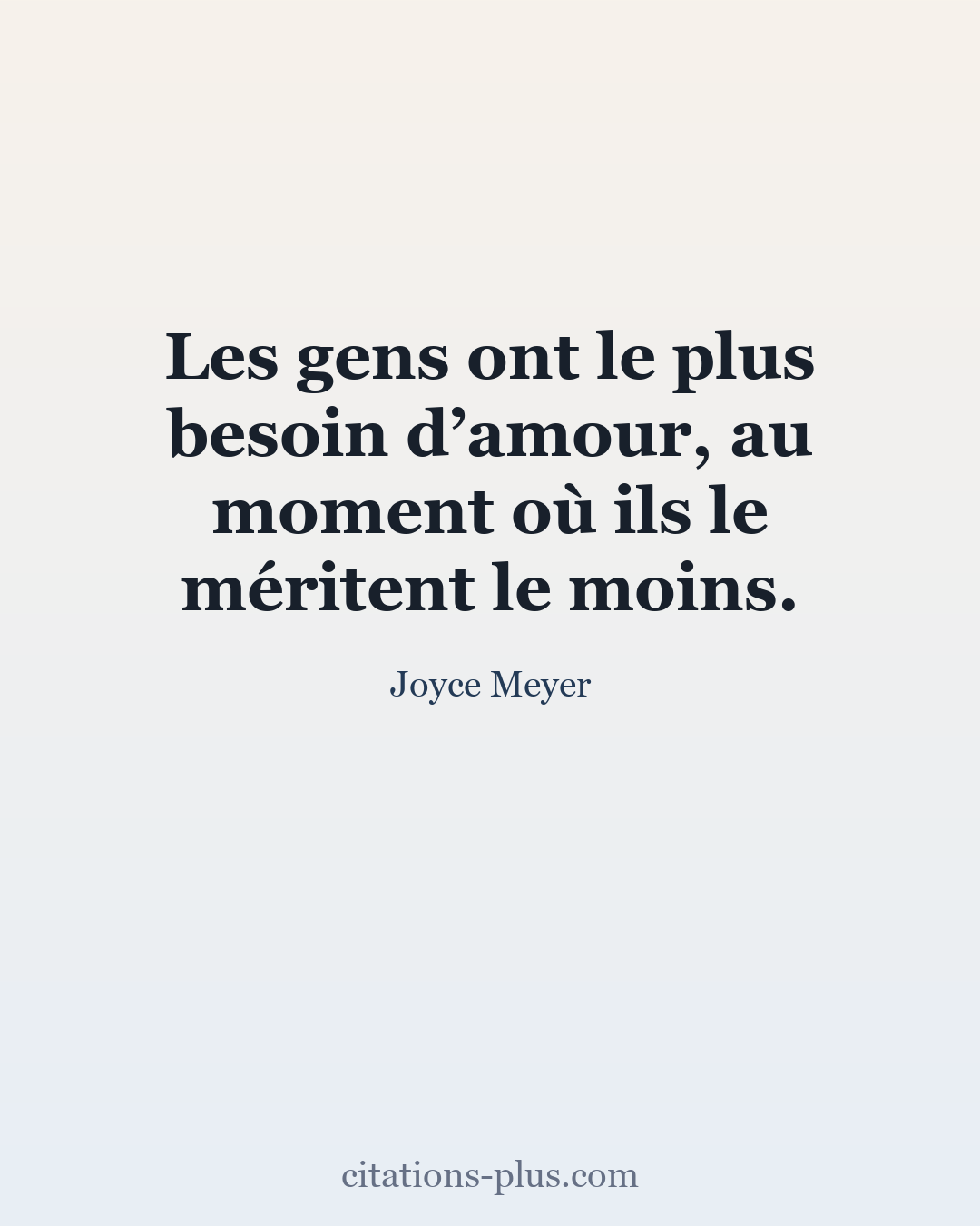 Carte Premium clair — Joyce Meyer