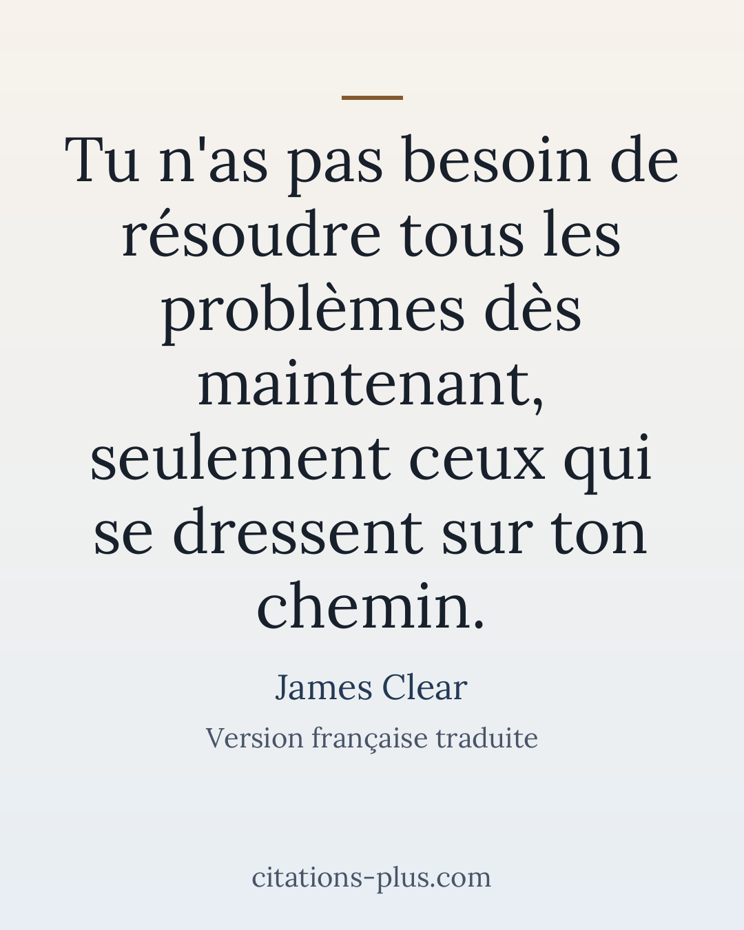 Carte Premium clair — James Clear
