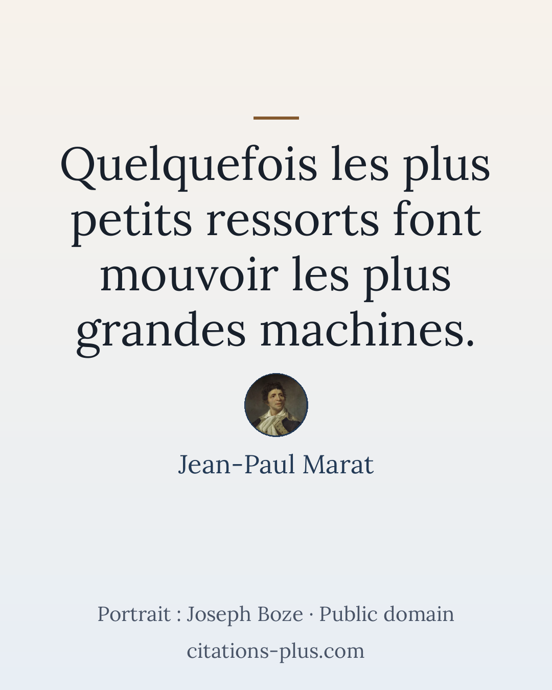 Carte Premium clair — Jean-Paul Marat