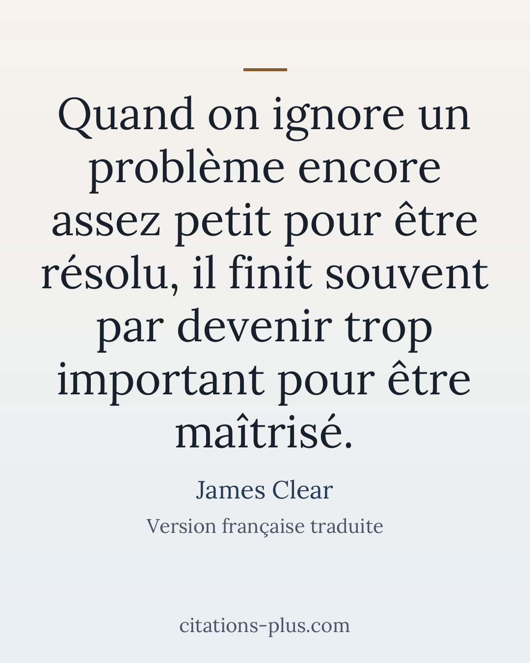 Carte Premium clair — James Clear