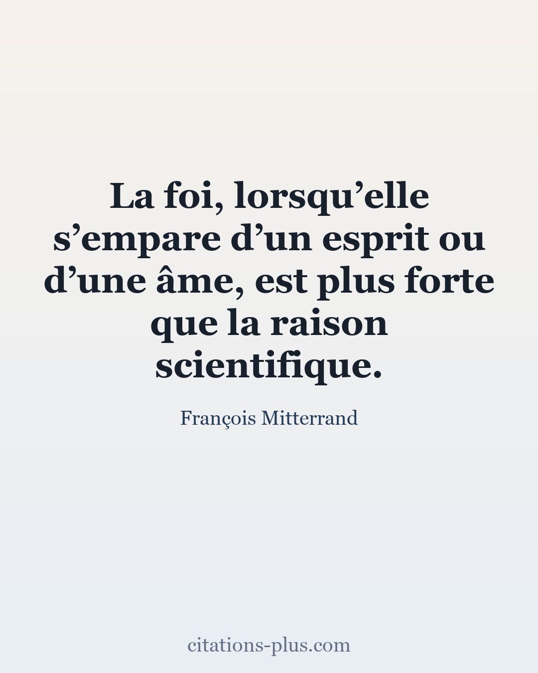 Carte Premium clair — François Mitterrand