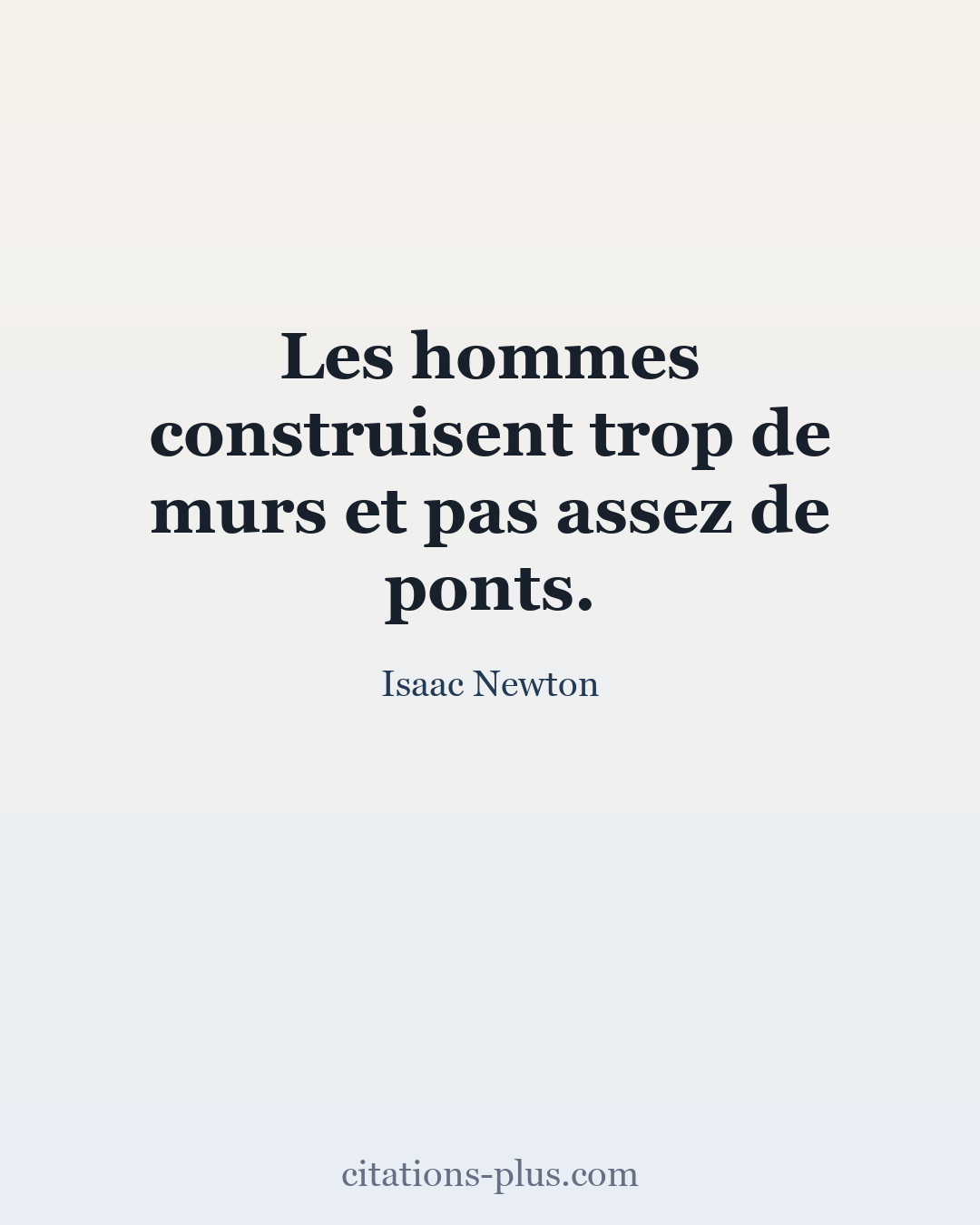 Carte Premium clair — Isaac Newton