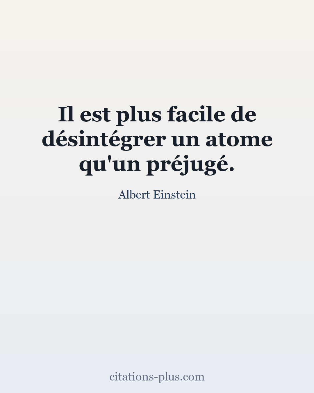 Carte Premium clair — Albert Einstein