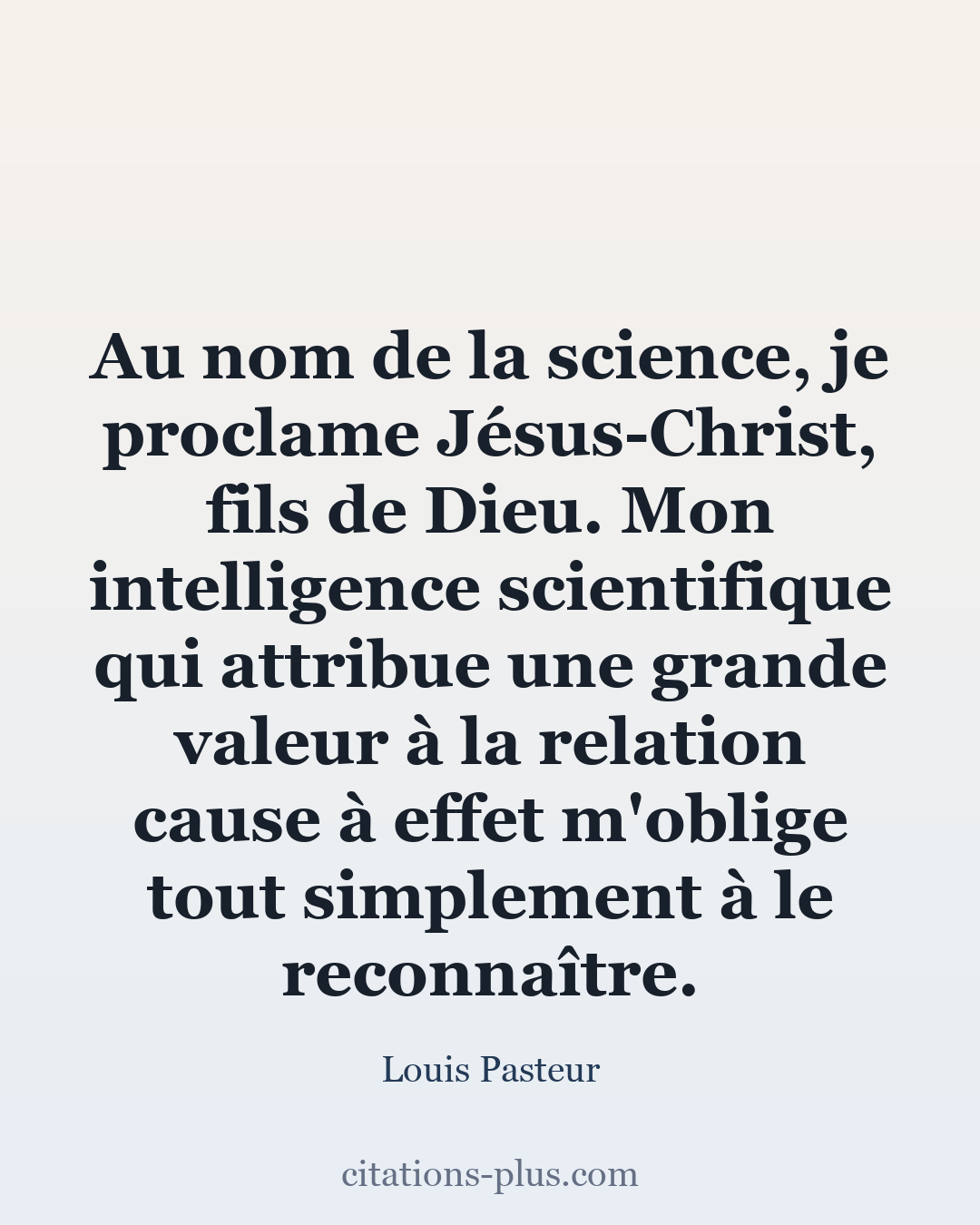 Carte Premium clair — Louis Pasteur