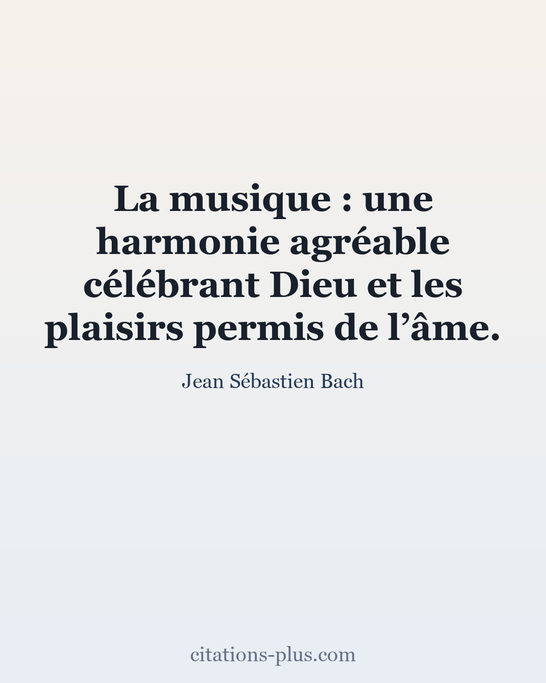 Carte Premium clair — Jean Sébastien Bach
