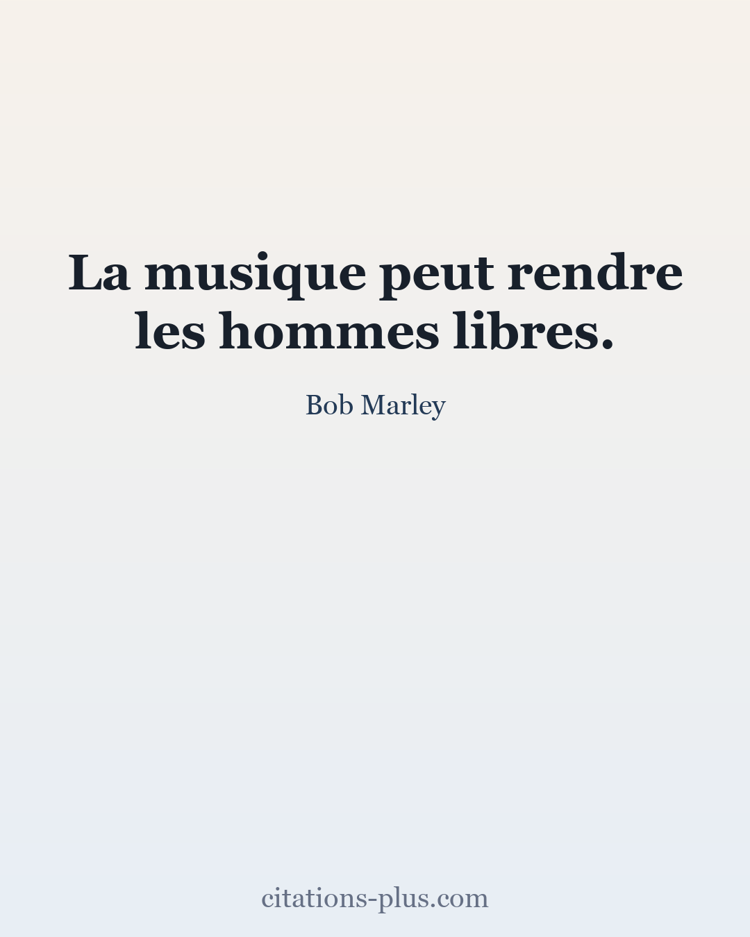 Carte Premium clair — Bob Marley