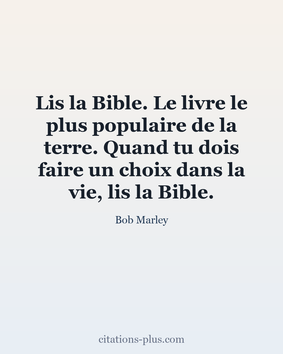 Carte Premium clair — Bob Marley