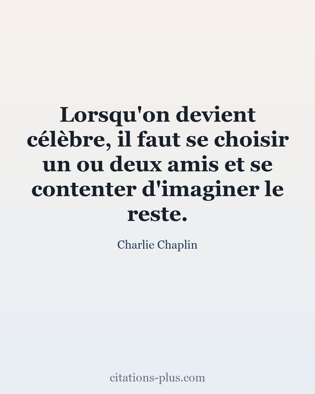 Carte Premium clair — Charlie Chaplin
