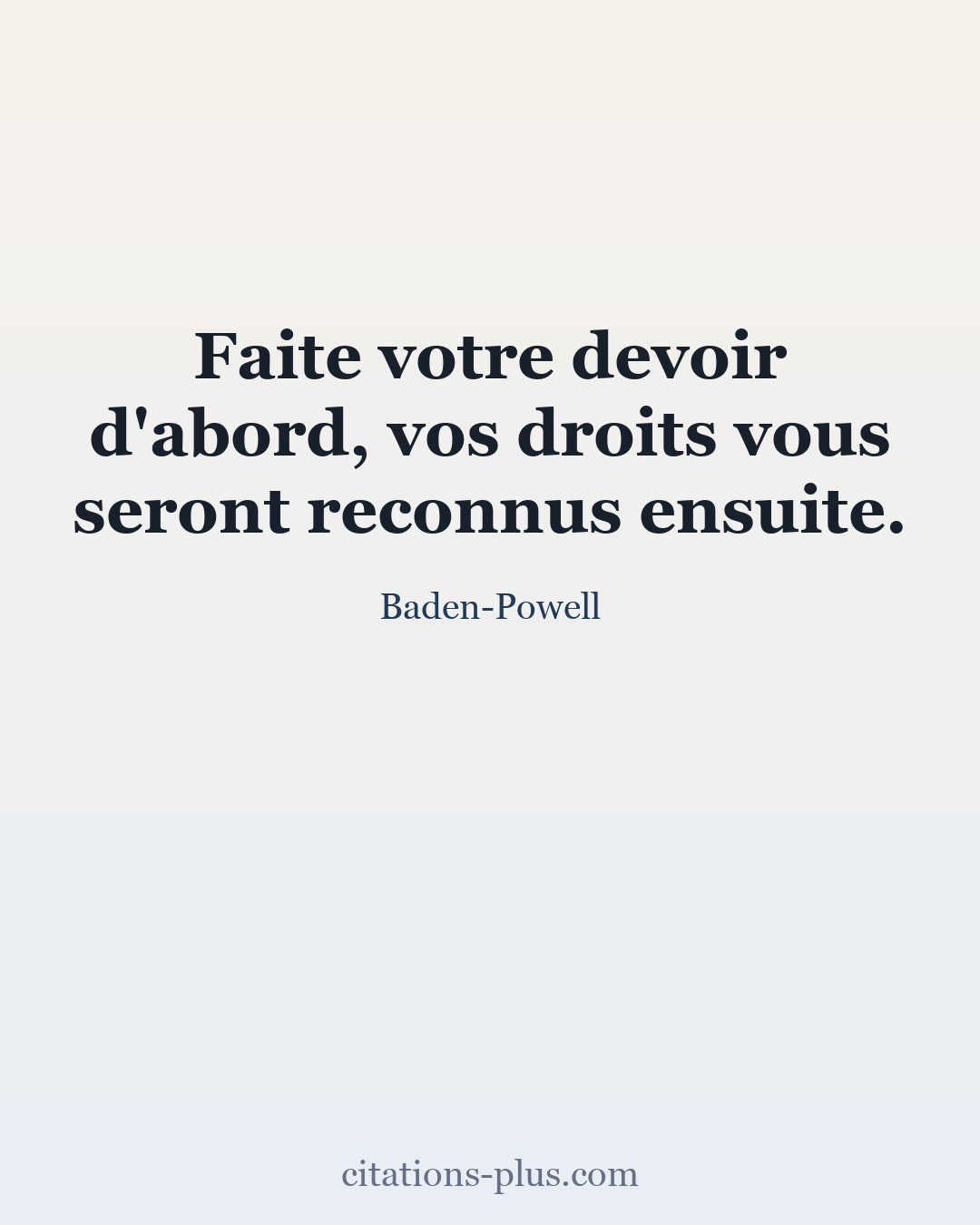 Carte Premium clair — Baden-Powell