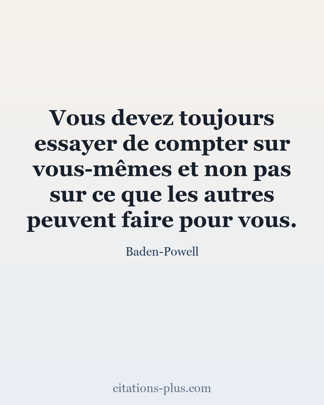 Carte Premium clair — Baden-Powell