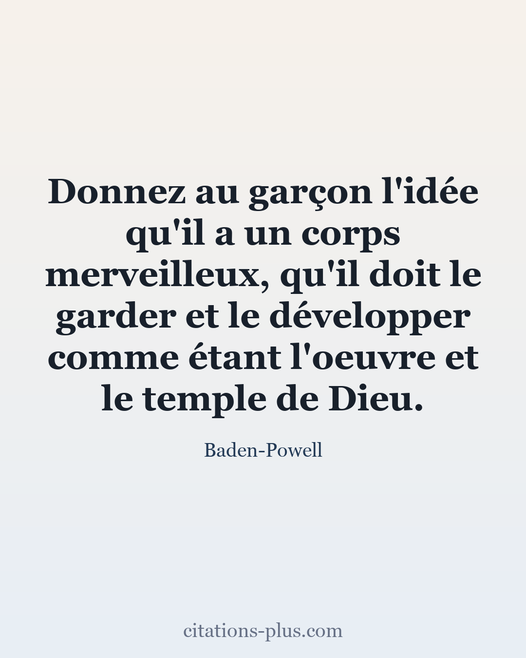 Carte Premium clair — Baden-Powell