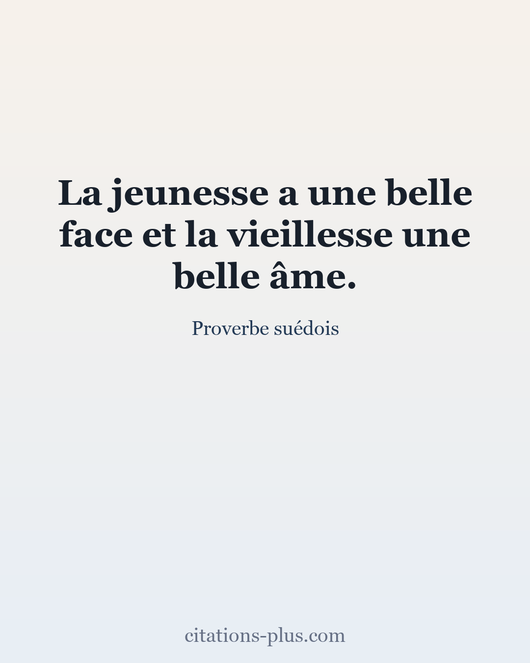 Carte Premium clair — Proverbe suédois