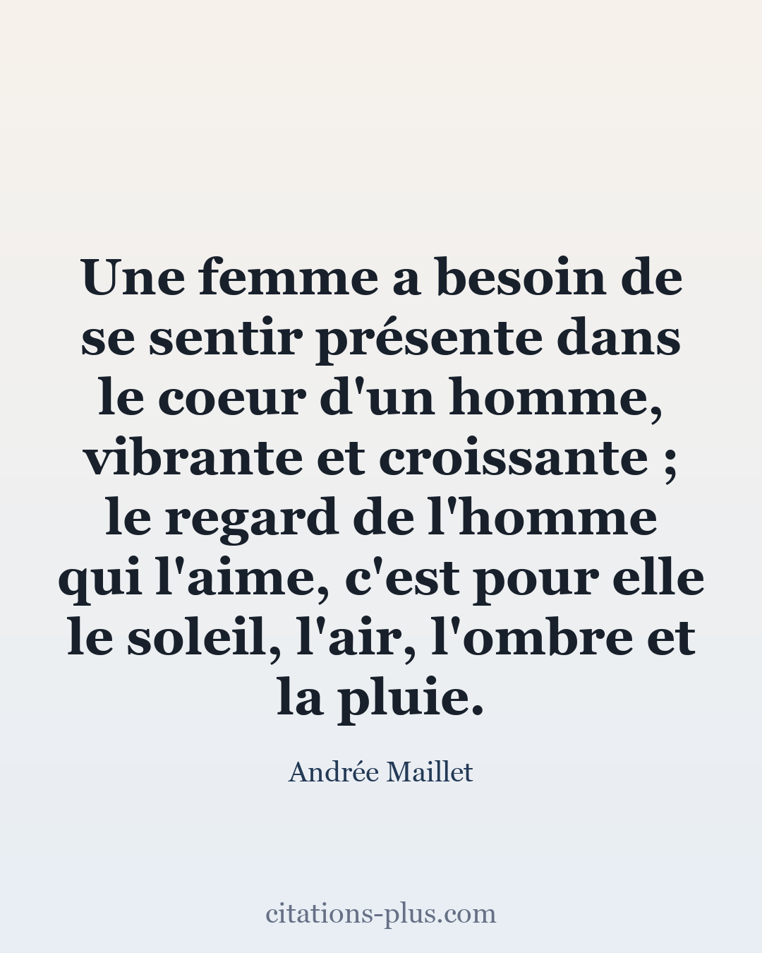 Carte Premium clair — Andrée Maillet