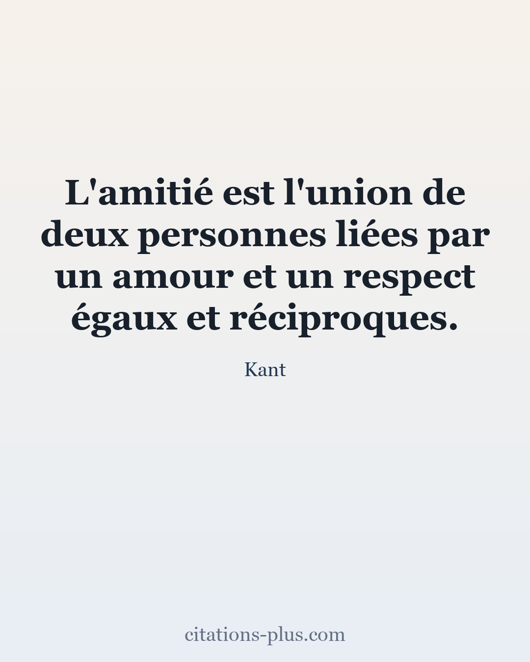 Carte Premium clair — Emmanuel Kant