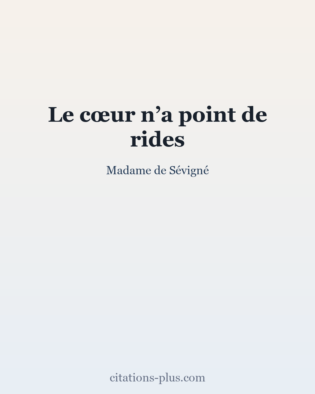 Carte Premium clair — Madame de Sévigné