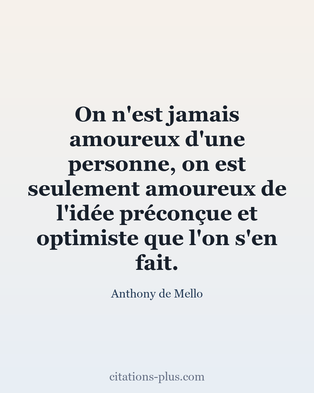 Carte Premium clair — Anthony de Mello