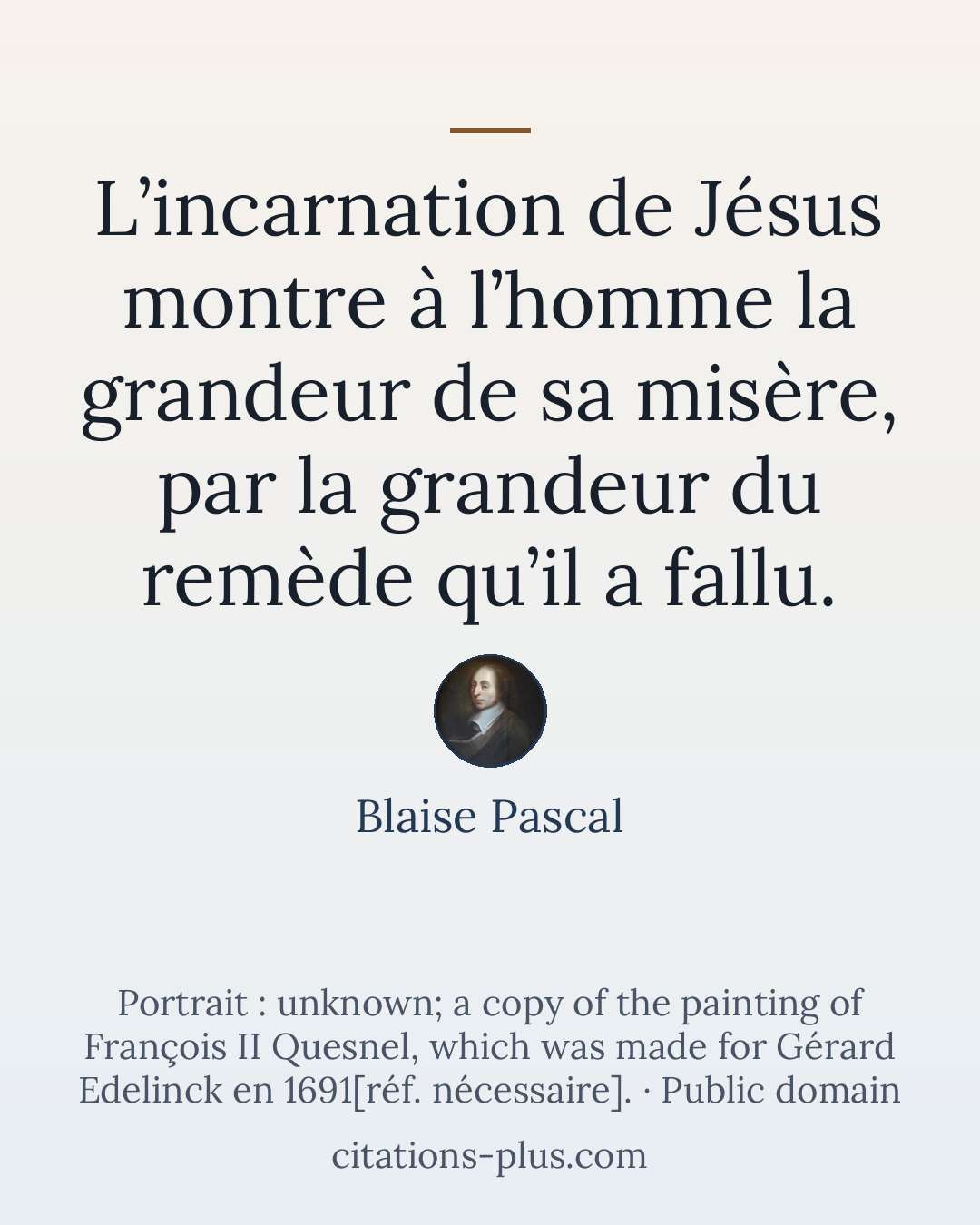 Carte Premium clair — Blaise Pascal