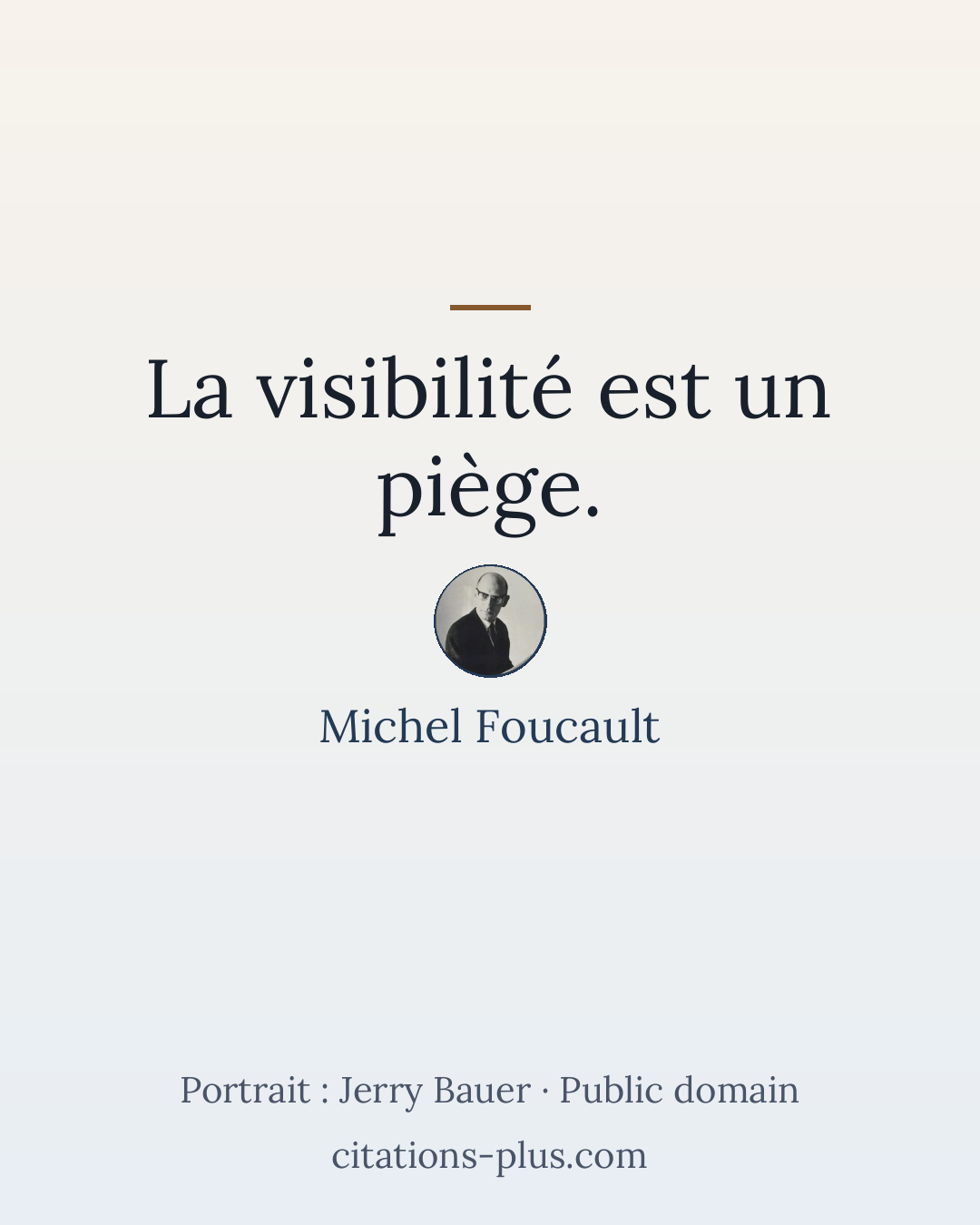 Carte Premium clair — Michel Foucault