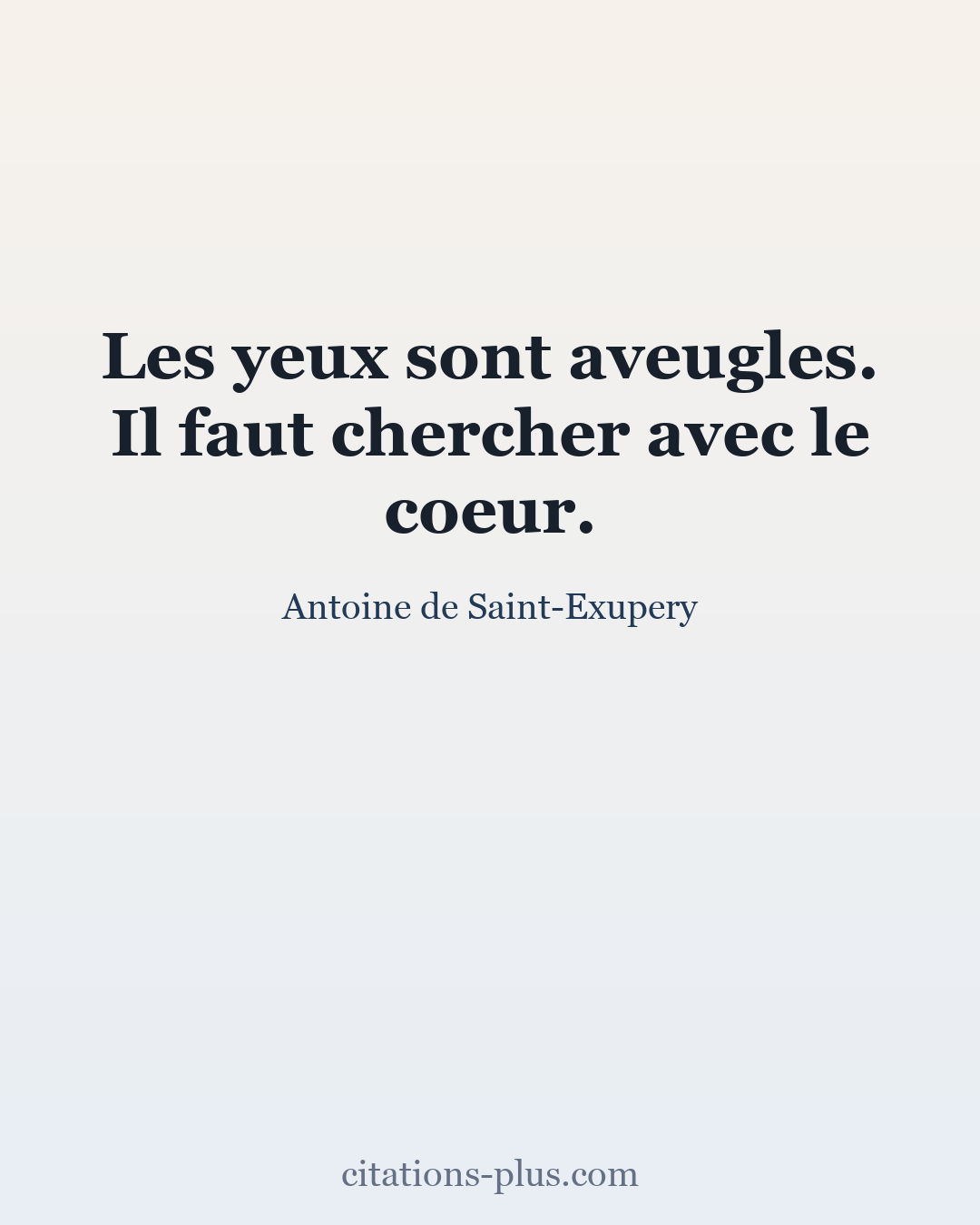 Carte Premium clair — Antoine de Saint-Exupéry