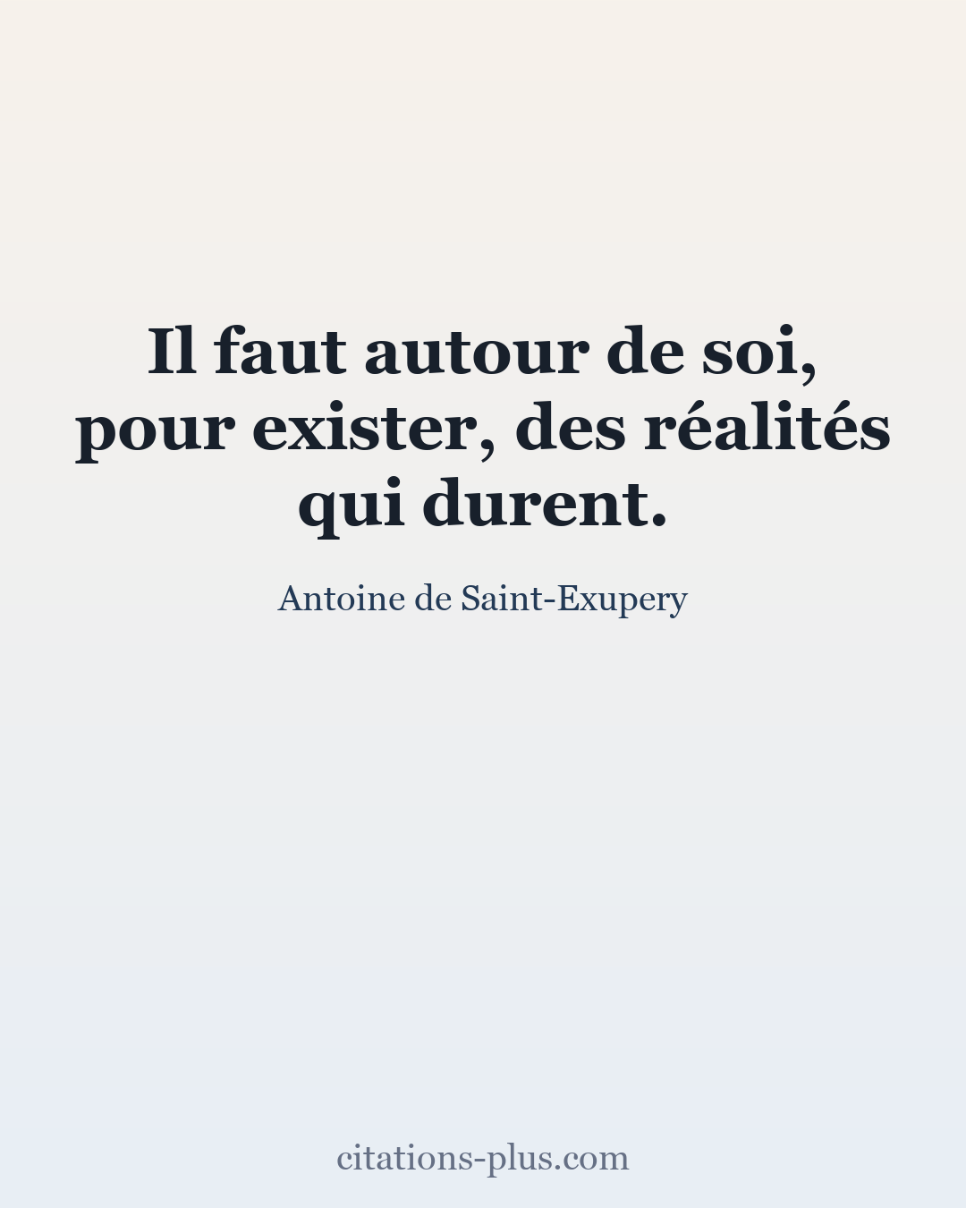 Carte Premium clair — Antoine de Saint-Exupéry