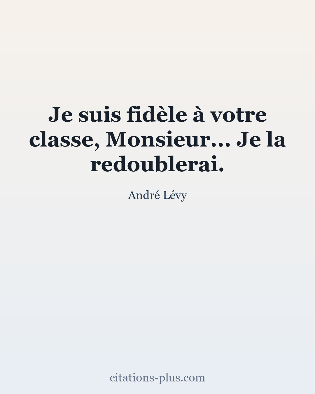 Carte Premium clair — André Lévy