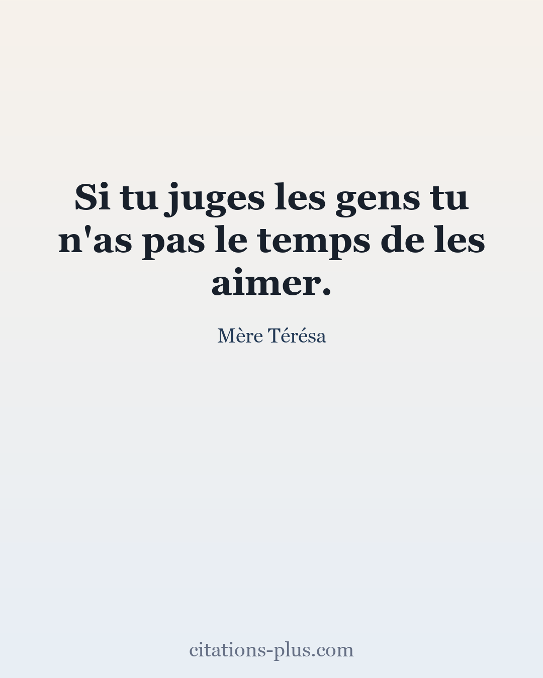 Carte Premium clair — Mère Térésa