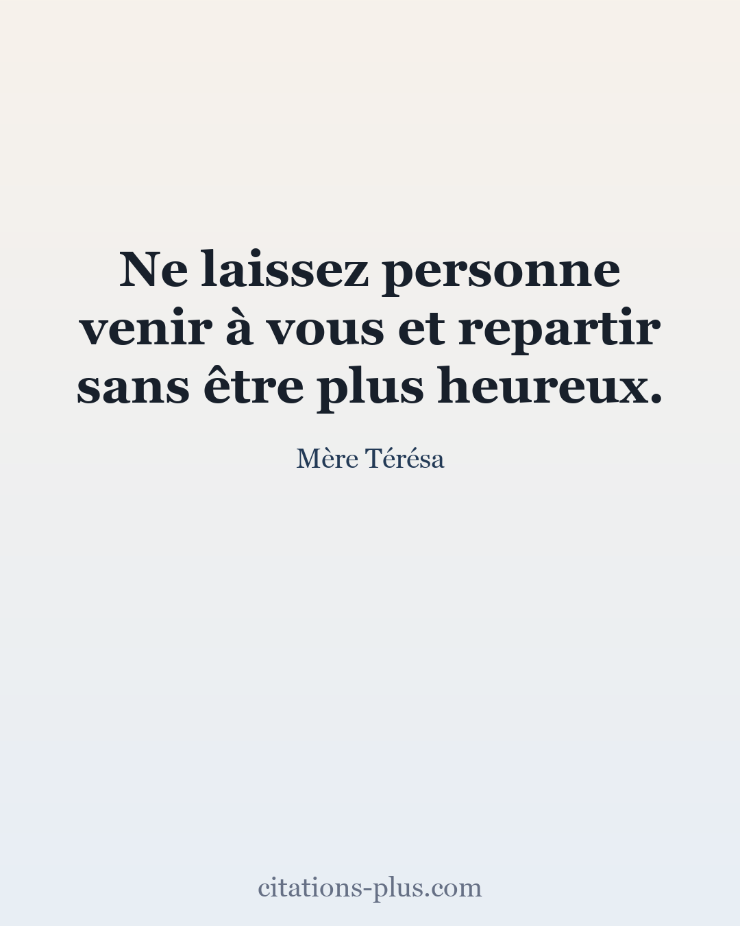 Carte Premium clair — Mère Térésa