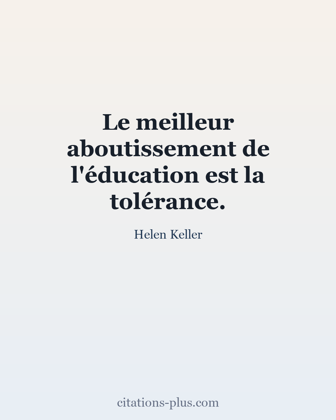 Carte Premium clair — Helen Keller